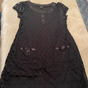 Black baby doll dress lace dress